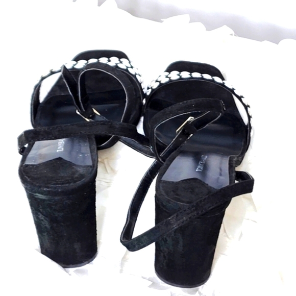 Tony Bianco shoes Sebastion black suede heels silver embellishment size 10 - Picture 5 of 17